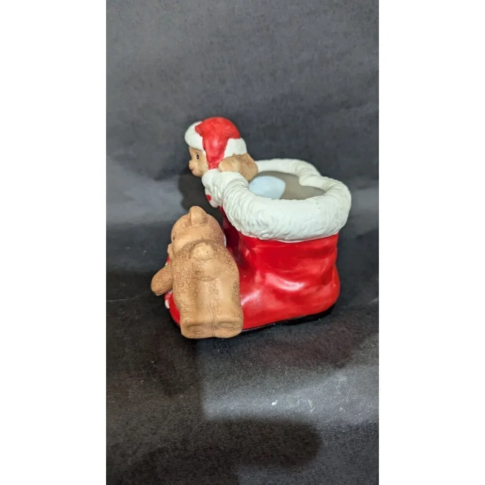 Christmas Planter Pot Teddy Bears Santa Boots Decorative Pot House‎ Of Lloyd